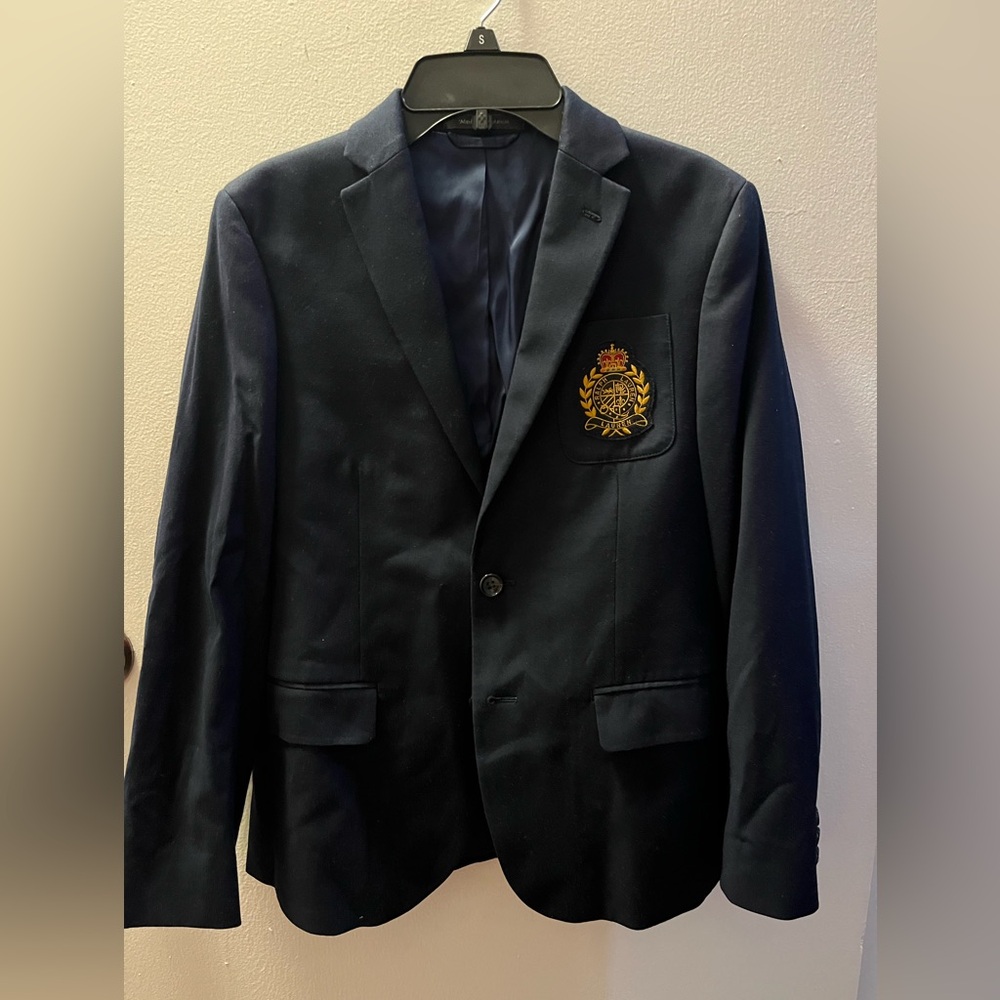 Polo Ralph Lauren Logo Embroidered Navy Blazer (BOYS SIZE 14)